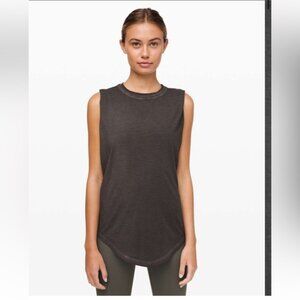 Lululemon Brunswick Muscle Tank *Wash Washed Black Size 10